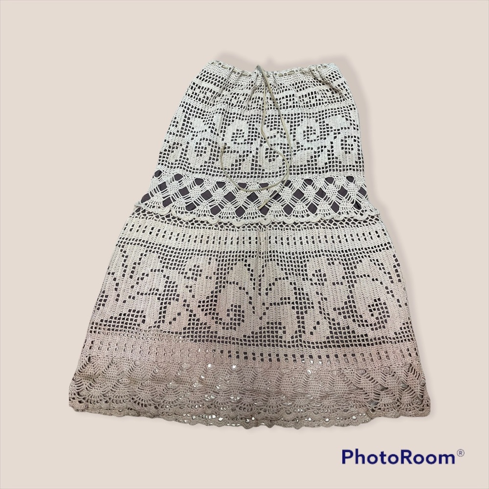Crochet skirt cotton size M